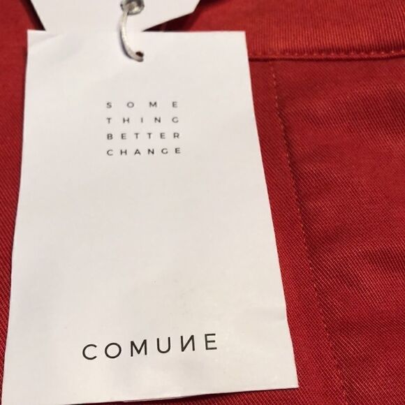 Comune burnt orange jacket. Cotton tencel spandex Size M drawstring … - Picture 10 of 16